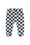 Baby Face Blue Checkered Sweatpant