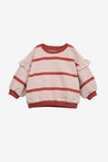 Play Up Light Pink Striped Sweatshirt