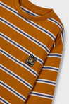 Mayoral Burnt Orange Striped Shirt