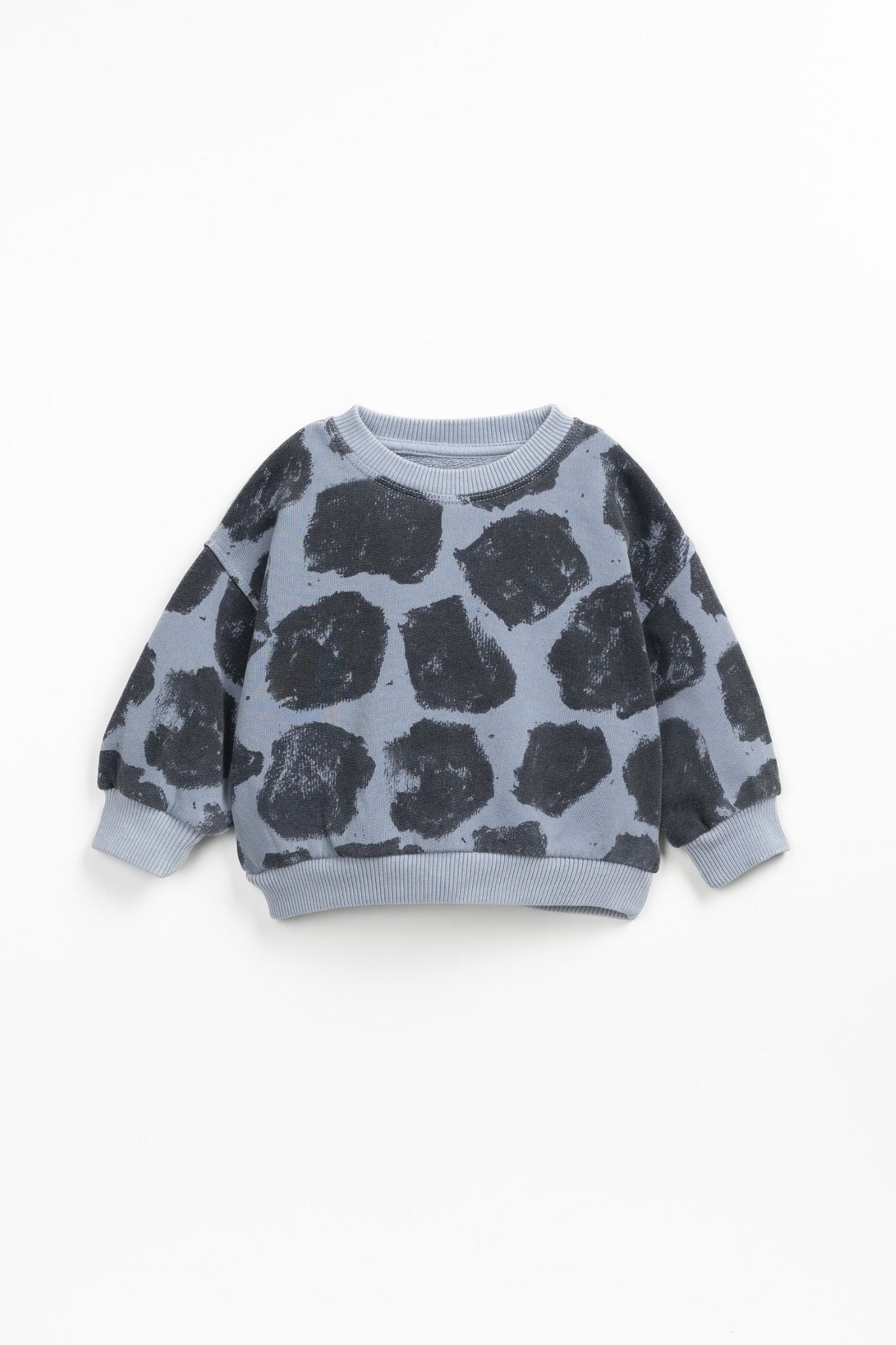 Play Up Blue Printed Fleece Sweatshirt