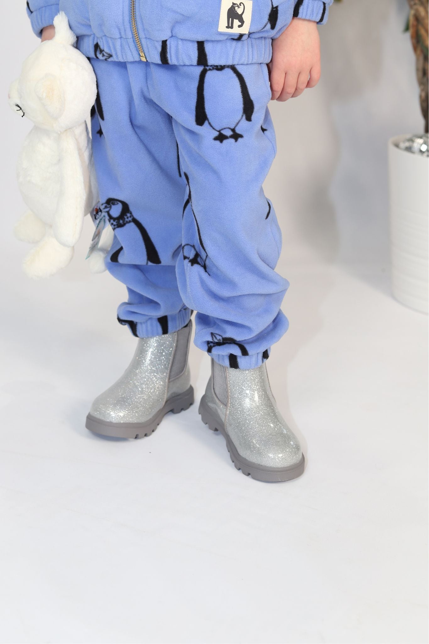 Recycled Blue Penguin Fleece Sweatpant (Unisex) Kids – Bowfish