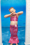 Bowfish Studios UPF 50+ Pink Mermaid Skirt and Top