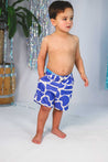 Mon Coeur Baja Blue Giraffe Swim Trunk
