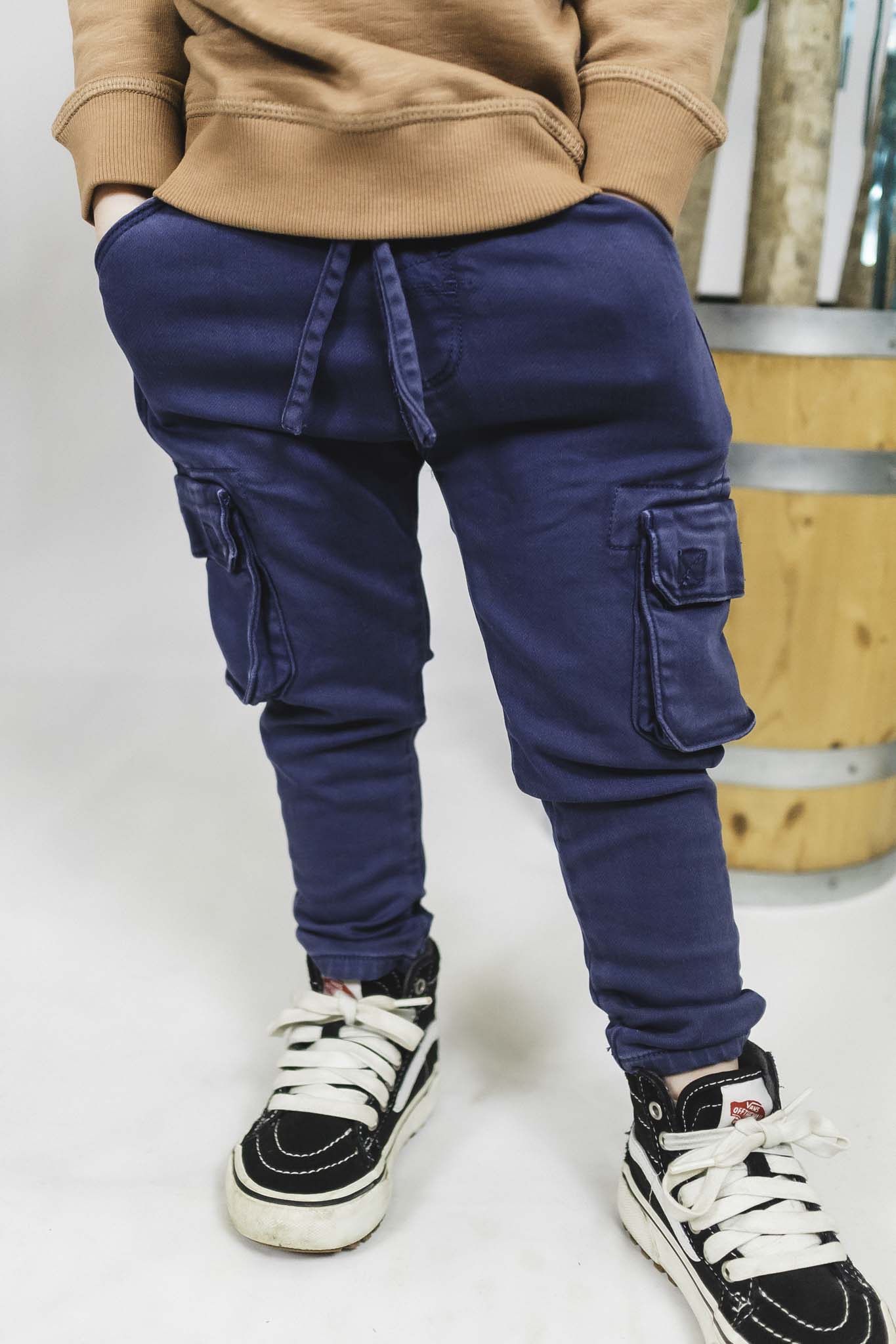 Baby Face Blue Cargo Pants