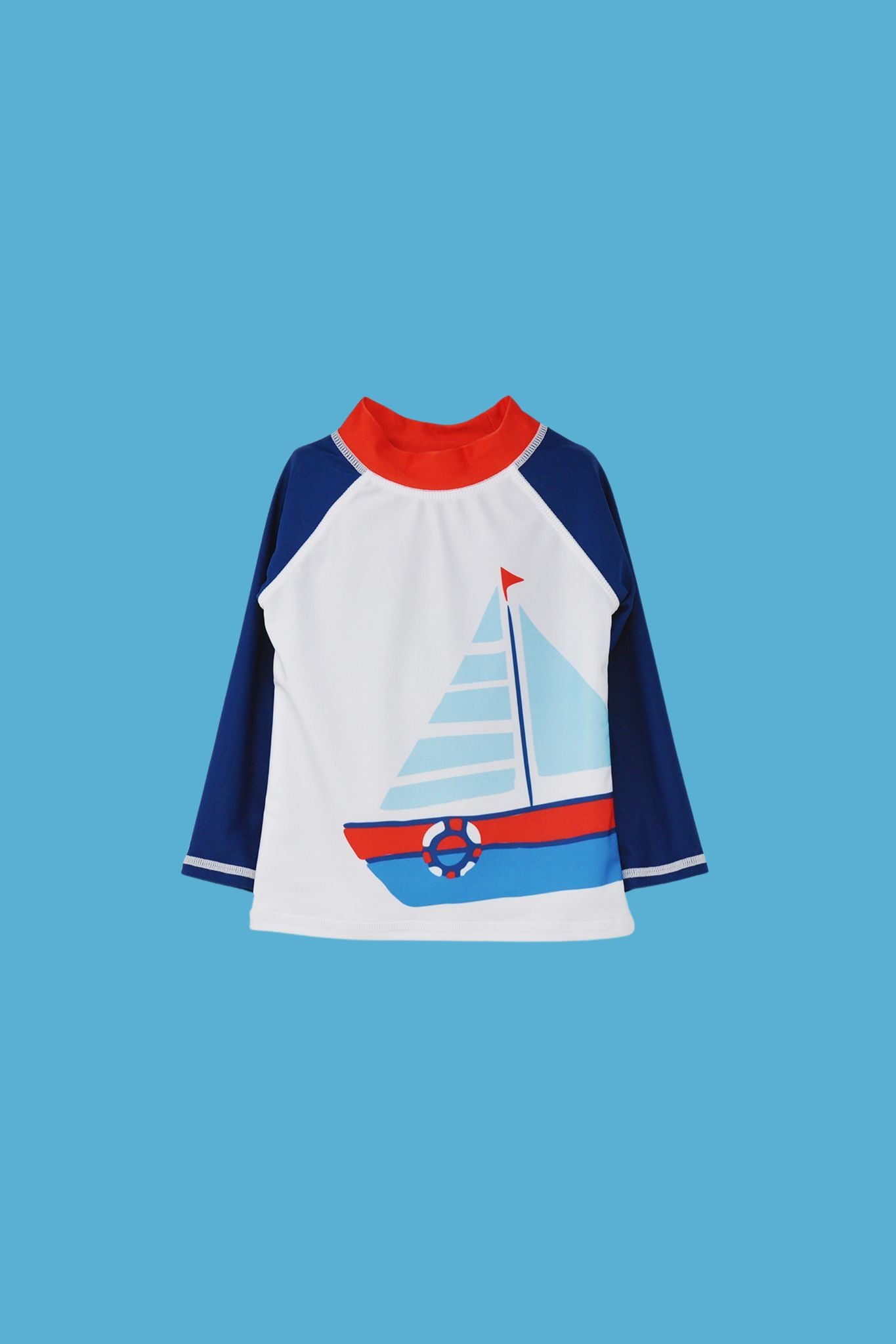 Flap Happy Nautical Fun UPF 50 Rash Guard