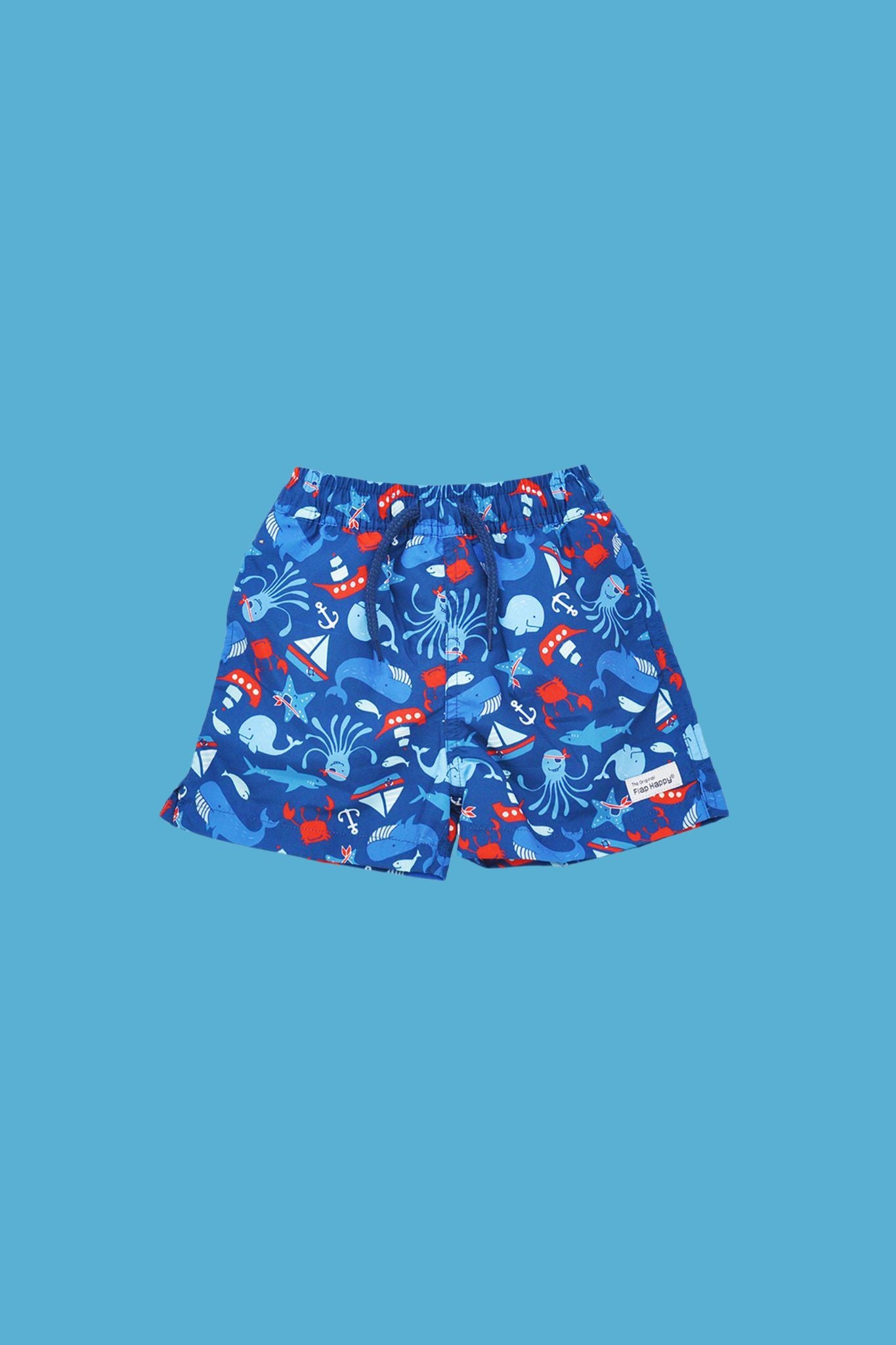 Flap Happy Nautical Fun UPF 50 Swim Trunk Boy