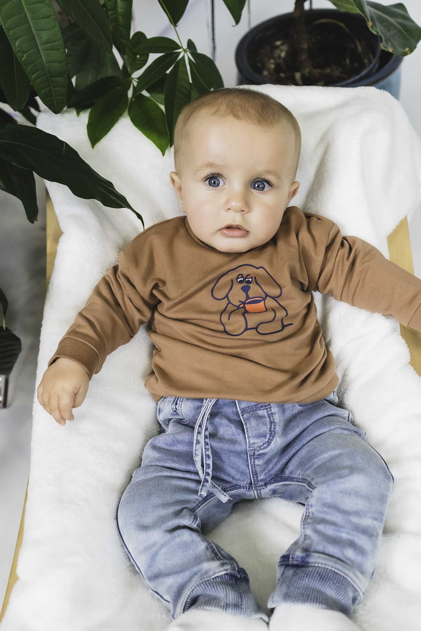 Baby Face Caramel Puppy Crewneck