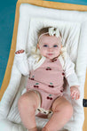 Viverano Cherry Embroidered Ruffle Romper Set