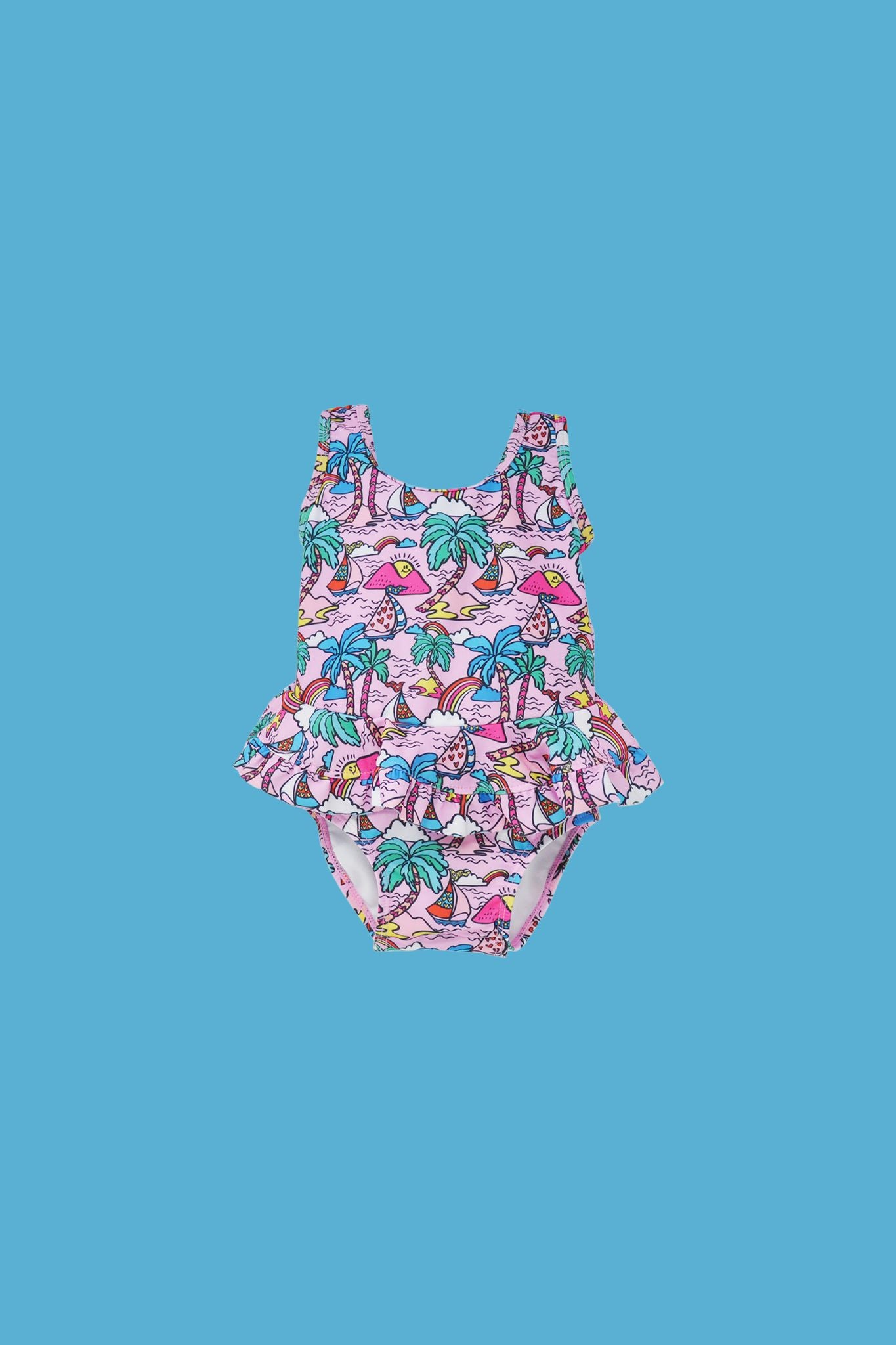 Flap Happy Island Doodles UPF 50 Stella Swimsuit