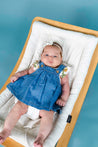 Mayoral Newborn Denim Dress Set