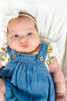 Mayoral Newborn Denim Dress Set
