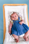 Mayoral Newborn Denim Dress Set