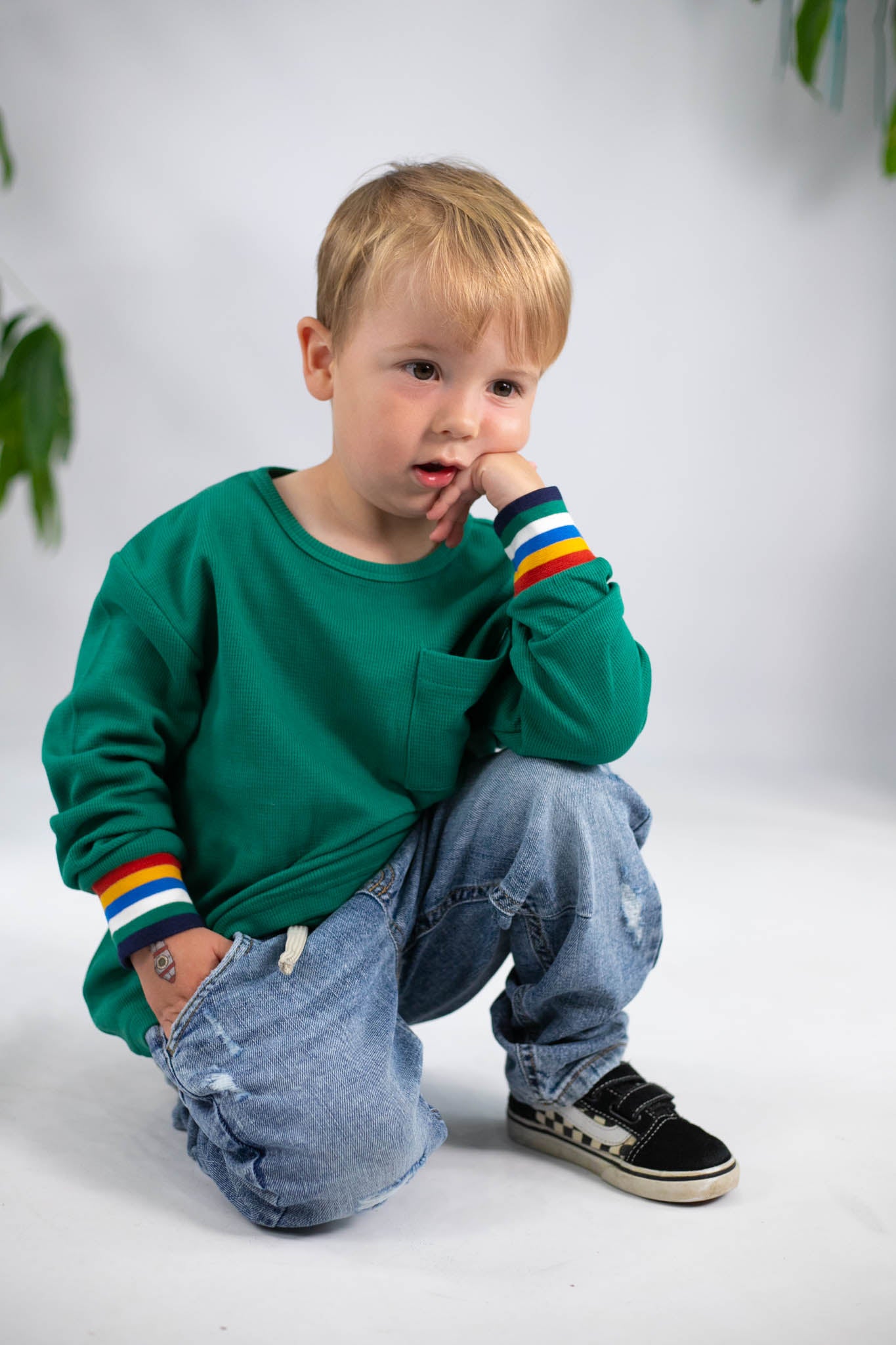 Dirty Blue Ripped Denim Cargo Pants (Toddler Boy) – Bowfish Kids