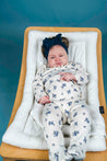 Viverano Floral Smocked Pointelle Footie