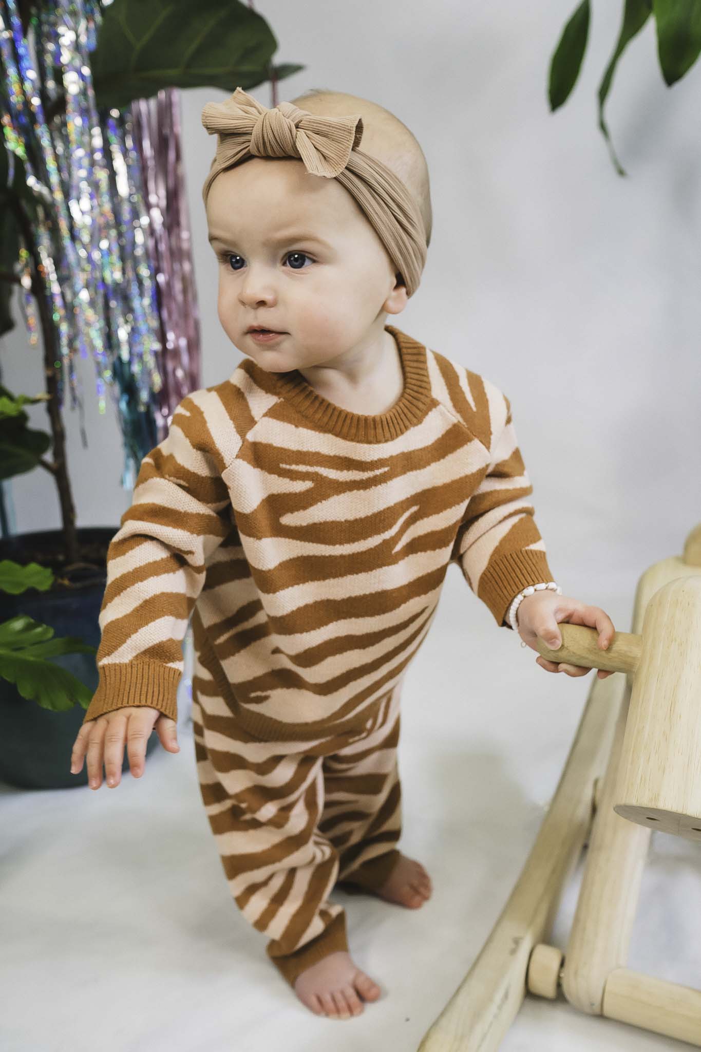 Gilby Zebra Knit Jumper (Baby Girl)