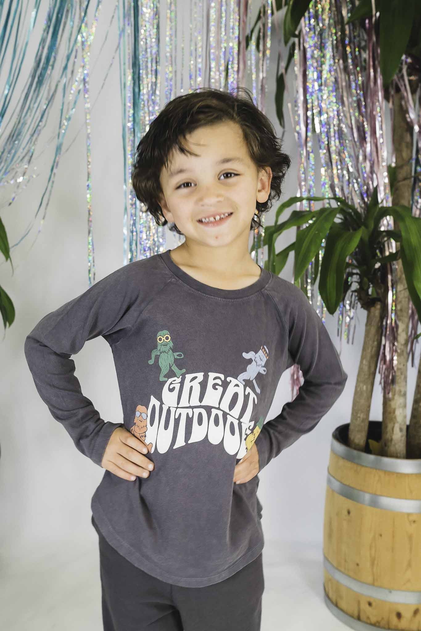 Tiny Whales Great Outdoors Raglan Shirt