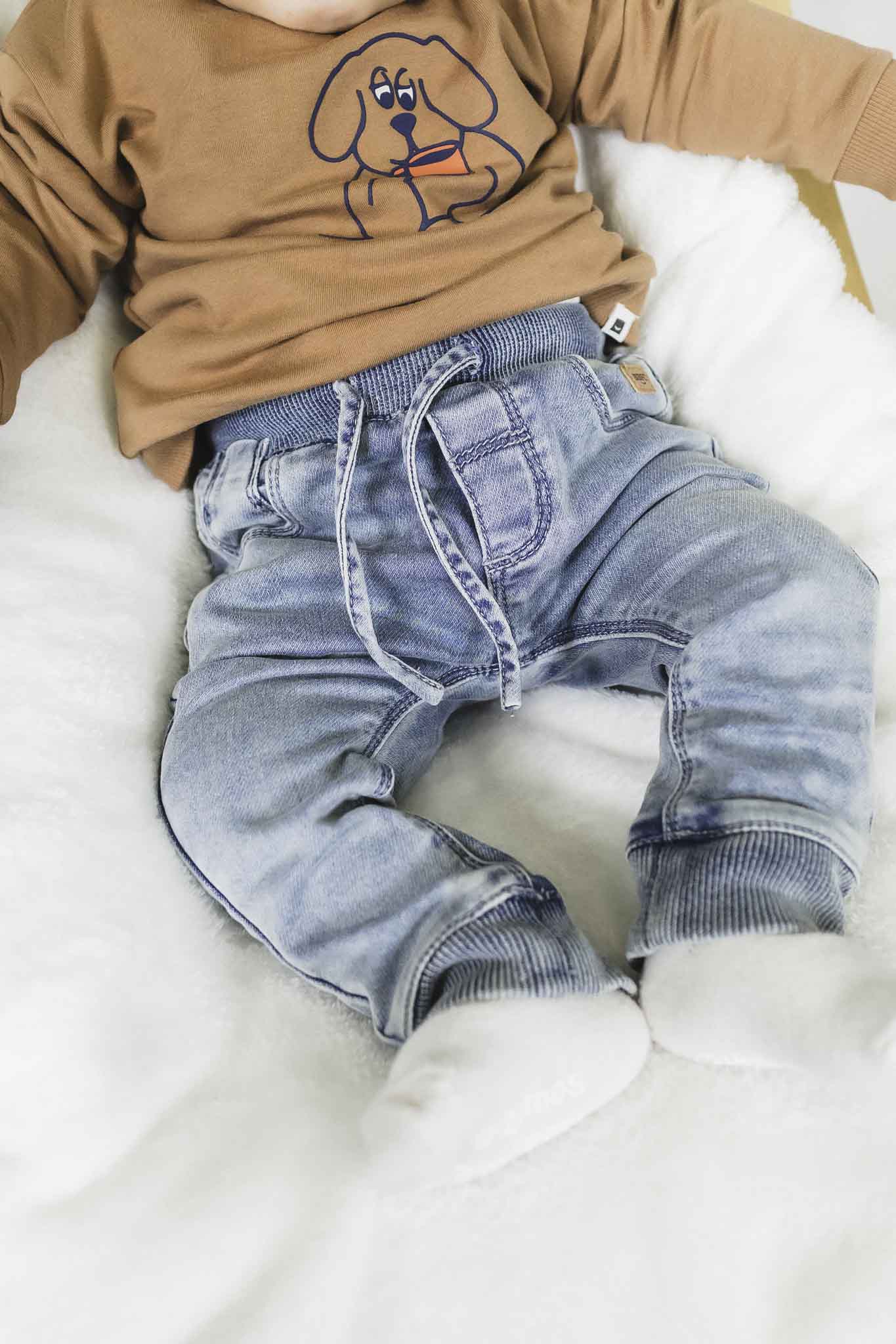 Baby Face Medium Blue Denim Jogger