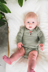 Musli Poetry Green Botany Puff Onesie