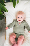 Musli Poetry Green Botany Puff Onesie