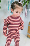 Baby Face Purple Striped Long Sleeve Shirt