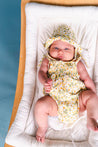 Mayoral Newborn Sunny Floral Bubble w/ Hat
