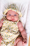 Mayoral Newborn Sunny Floral Bubble w/ Hat