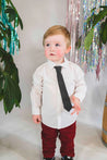 Mayoral White Button Up Shirt w/ Tie