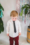 Mayoral White Button Up Shirt w/ Tie