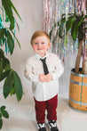 Mayoral White Button Up Shirt w/ Tie