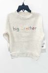 Sweet Olive Street Cream Embroidered Big Brother Sweatshirt