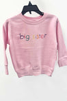 Sweet Olive Street Pink Embroidered Big Sister Sweatshirt