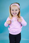 Sweet Olive Street Pink Embroidered Big Sister Sweatshirt