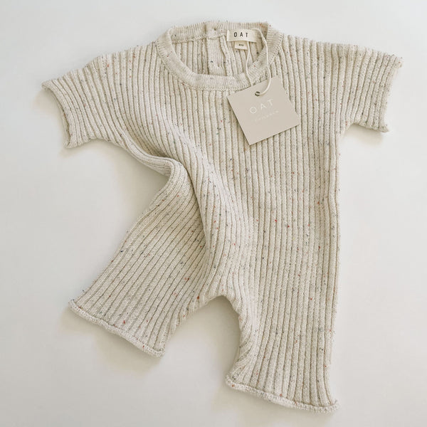 Sprinkled Rib Knit Playsuit (Baby Unisex) – Bowfish Kids